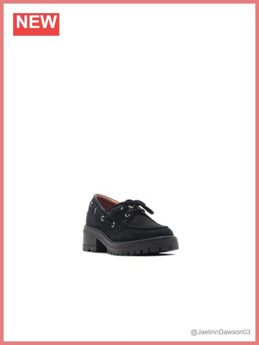 Leather Loafer with Chunky Lug Sole Pull-On Comfort